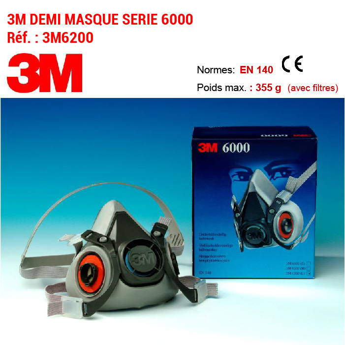 demi masque 3m 6000 demi masque 3m 6000