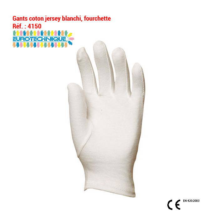 Gants coton blanc Taille XL/10 EP 4150